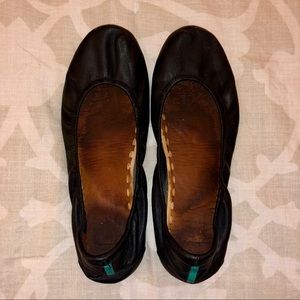 Tieks Black Flats